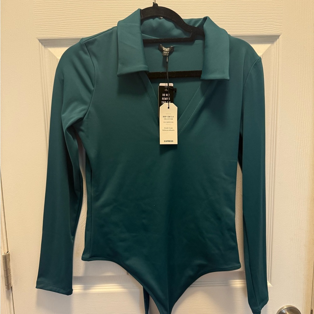 Teal Long Sleeve Bodysuit